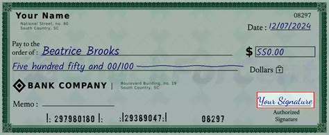 Step-by-Step Guide: How to Write 550 on a Check Like a Pro