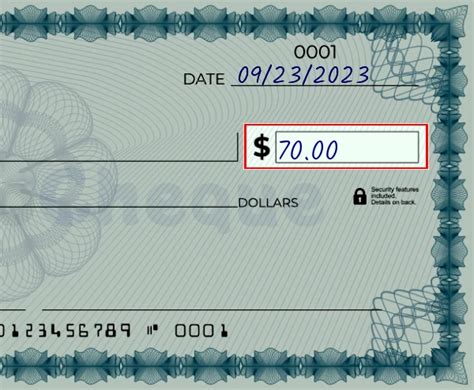 Step-by-Step Guide: How to Properly Write 70 on a Check