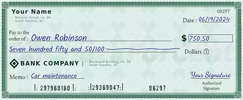 Step-by-step Guide: How To Properly Write Out 750 On A Check for Hassle-free Transactions