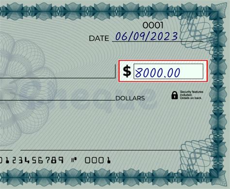 Step-by-Step Guide: How to Write $8,000 on a Check for Hassle-Free Transactions