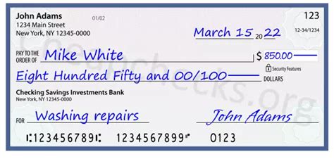 Step-by-Step Guide: How to Write 850 Dollars on a Check Correctly