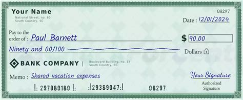 Step-by-Step Guide: How to Properly Write 90 on a Check