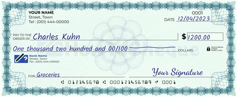 Mastering the Art of Writing a $1200 Check: A Comprehensive Guide