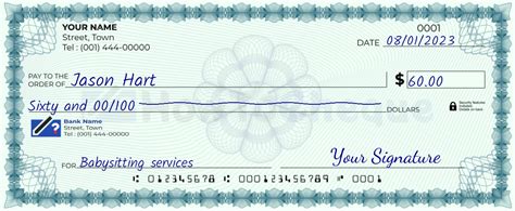 Step-by-Step Guide: Writing a 60 Dollar Check without Mistakes