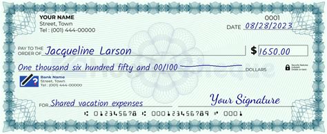Step-by-Step Guide: How to Write a Check for $1650 with Ease