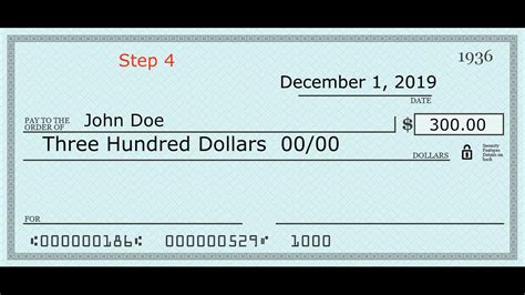 Step-by-Step Guide: How to Properly Write a Check for $300