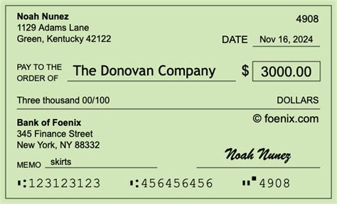 How to Write a Check for $3000: A Step-by-Step Guide with Examples