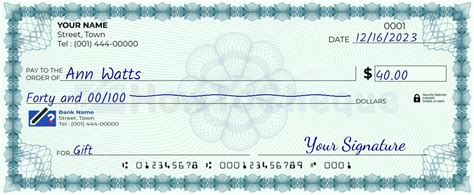 Step-by-Step Guide: Writing a Check for $40 Made Easy