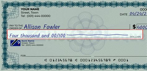 Step-by-Step Guide: How to Properly Write a Check for the Amount of $4000