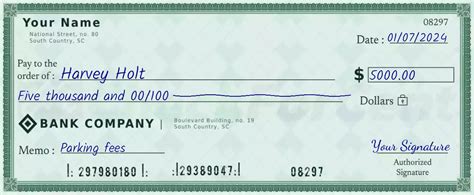 Step-by-Step Guide on How to Properly Write a Check for $5000