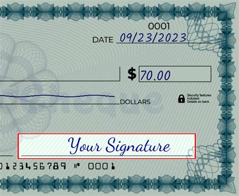 Step-by-Step Guide: How to Properly Write a Check for $70
