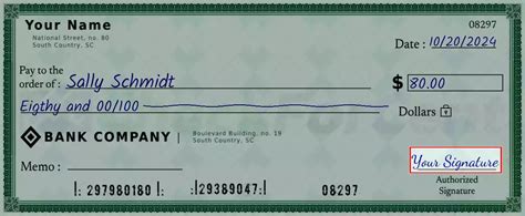 Step-by-Step Guide: How to Properly Write a Check for $80