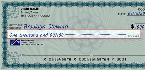 Step-by-Step Guide: How to Write a Check for One Thousand Dollars
