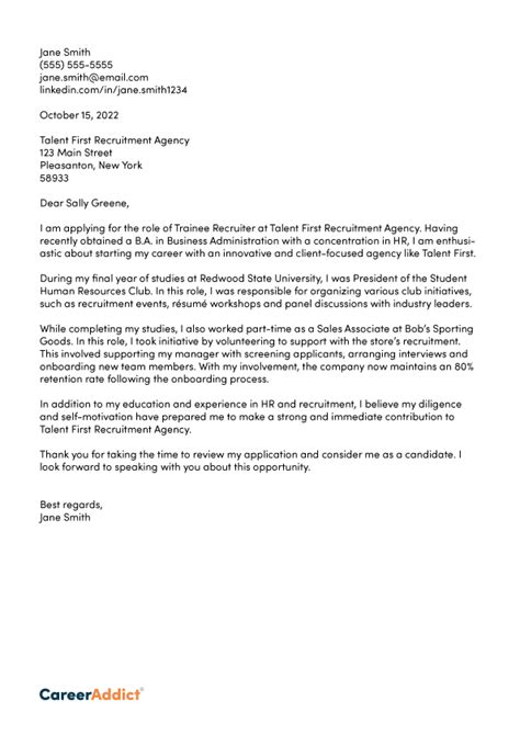 How To Write A Cover Letter Without Experience