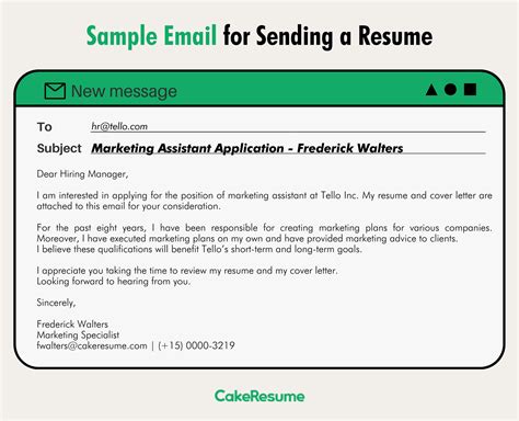 How To Write A Mail For Sending Resume