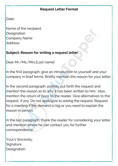 How To Write A Request Letters scrumps