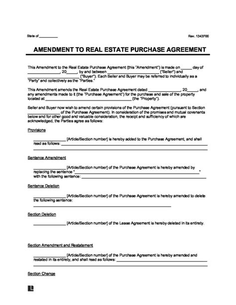 Step-by-Step Guide: Writing an Amendment to a Real Estate Contract - SEO Title