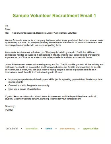 How To Write An Email For Volunteering