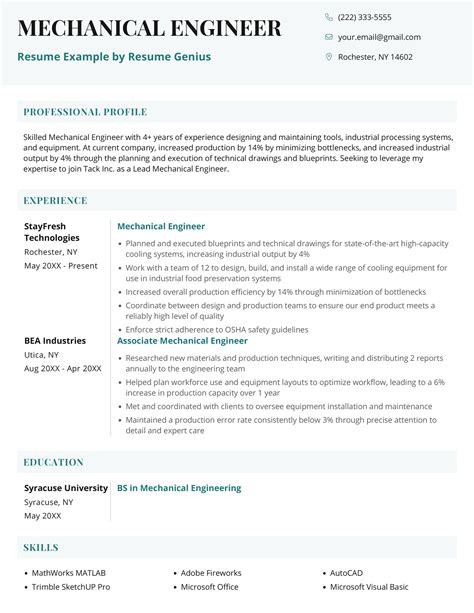 How To Write An Engineering Resume