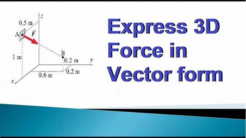 How To Write Force In Vector Form