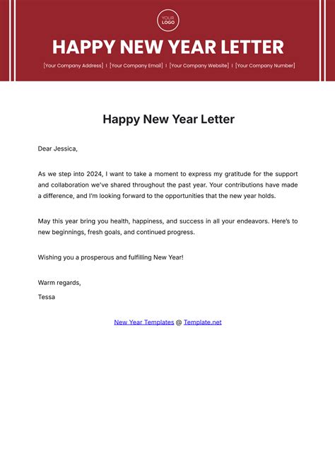 Ring in the New Year with Style: Learn How to Craft the Perfect Greeting Letter
