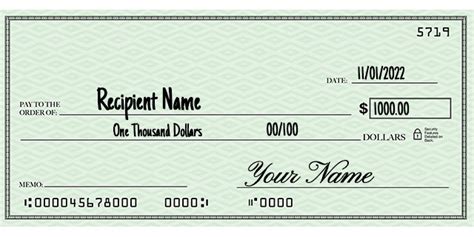 Step-by-Step Guide: Writing One Thousand Dollars on a Check for Easy Transactions