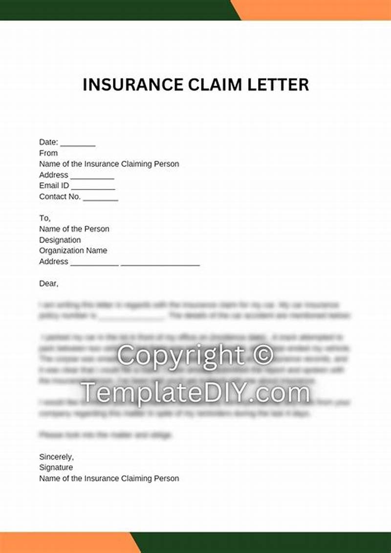 How To Write To Insurance For Claim