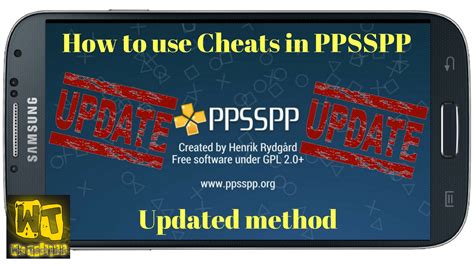 How To consumption cheating On PPSSPP With CWCheats Database for Android