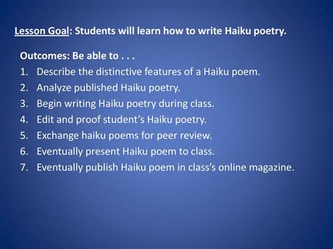 How To publish A haiku