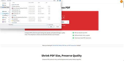 How To tighten PDF File Size Online with SmallPDF