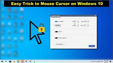 How can I lock the mouse cursor to the middle of the screen 