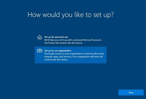 How can I set up Windows 10 without using a Live Microsoft Account
