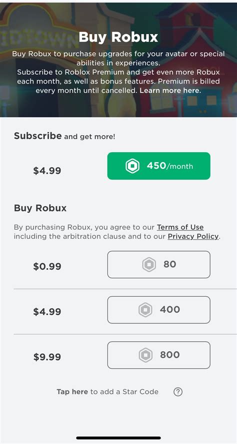 How do I buy 80 Robux On the app Roblox I… - Apple Community