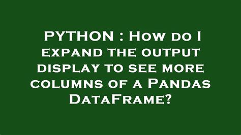 TruncatedColumnDisplay