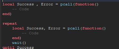 How do I print the string of where the error went in a pcall function 