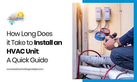 How long does it take to install an ac unit