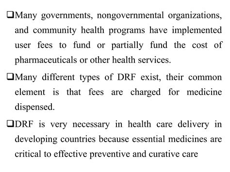 How the DRF Differs from Other Organizations