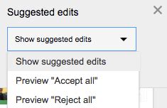 How to Accept/Reject All Suggested Edits