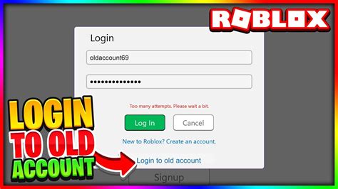 How to Access Old Roblox Account