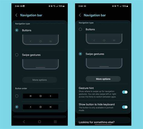 What 3 navigation buttons usually means in Android