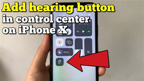 How to Add Hearing Icon in the Control Center