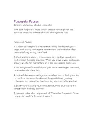 How to Add Purposeful Pauses to Your Work Day