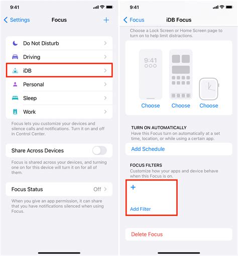 How to Add a Focus Filter on iPhone