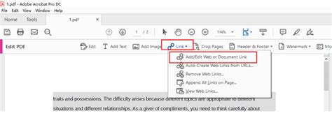 How to Add a Hyperlink to a PDF Document