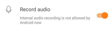 How to fix internal audio recording not working