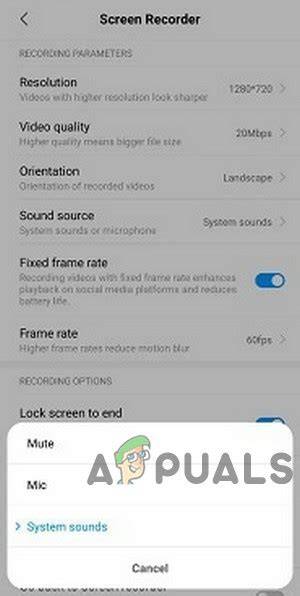 What internal audio recording means on Android