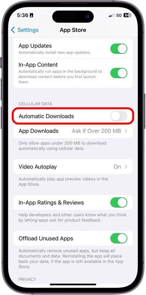 How to allow iOS updates using mobile data
