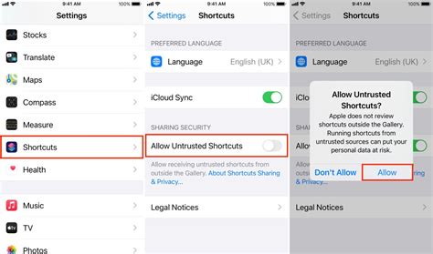 How to Allow Untrusted Shortcuts in Your Library on iPhone and iPad