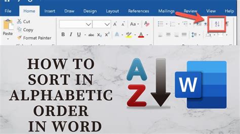 How to Alphabetize in Word Document