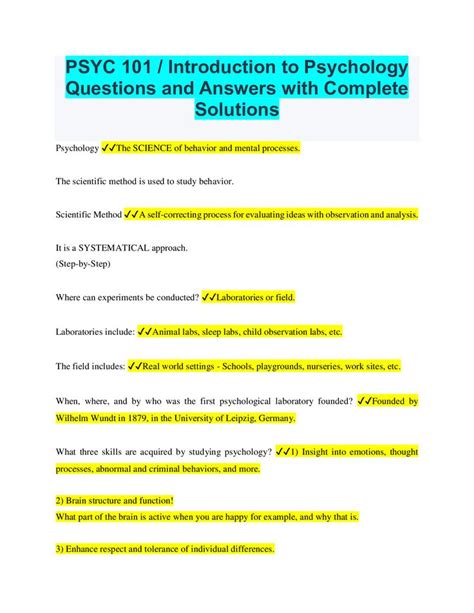 How to Approach Your Own Psychology Questions